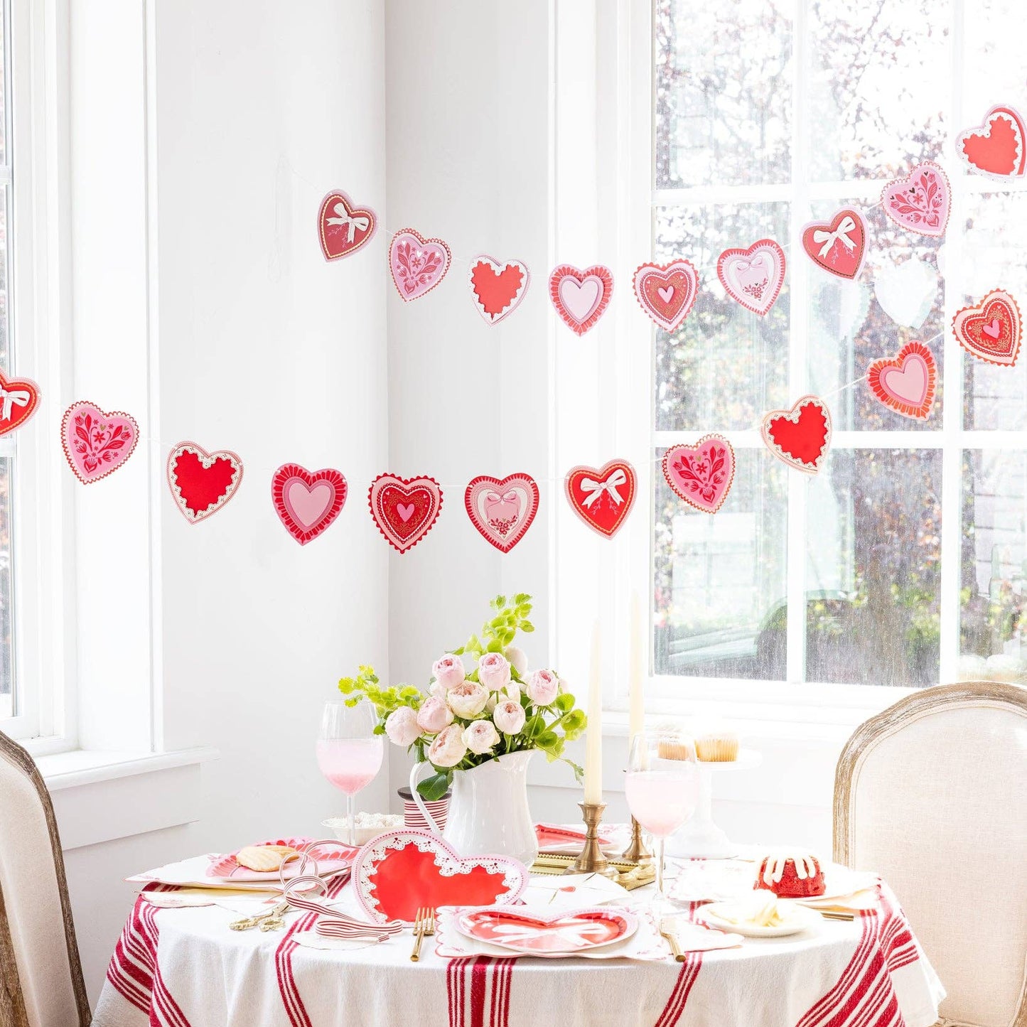 My Mind’s Eye - Gelaagde Vintage Hart Banner slinger