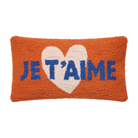 Peking Handicraft - Je T'Aime Crocheted Pillow - Ampersand