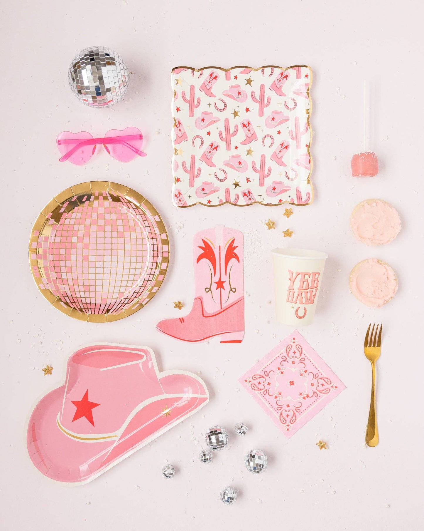 My Mind’s Eye - Hoedvormig papieren bord roze