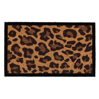 Phoenox Textiles - My Mat Leopard Border kokos deurmat
