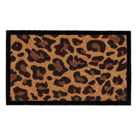 Phoenox Textiles - My Mat Leopard Border Coir Doormat