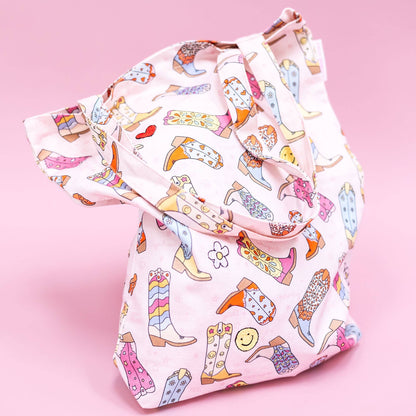 Callie Danielle - Western Cowgirl Boots tote bag