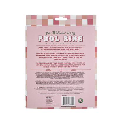 NPW - Western Fa-Bull-ous Inflatable Pool Ring