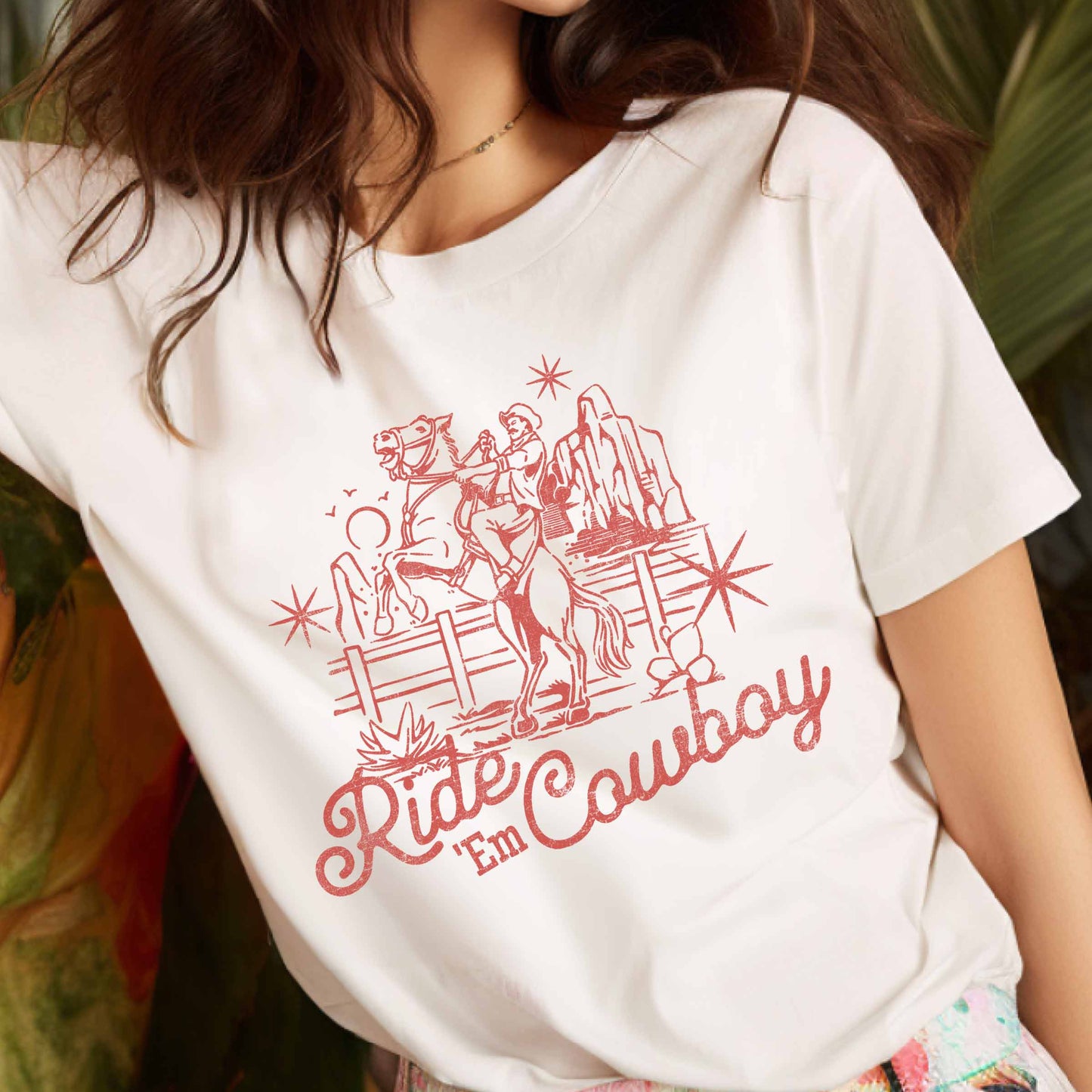 UNCLAIMED ITEMS - Good Day Street - Ride Em Cowboy shirt lichtroze S
