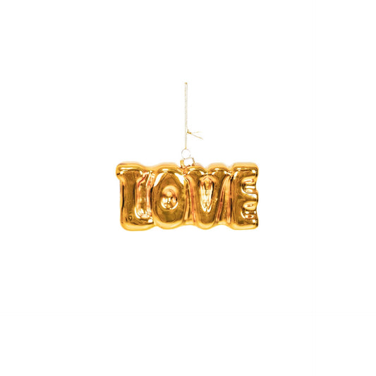 Housevitamin - Kerstornament goud LOVE