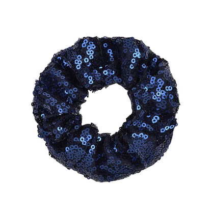 FMH - Glitter Pailletten Sequin Scrunchie elastiek dressuurknot knotband (div. kleuren)