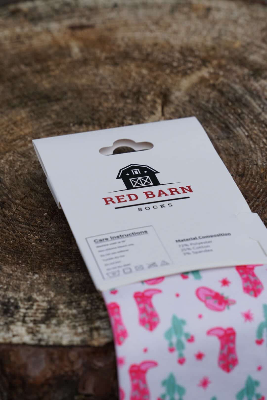 Red Barn - Calze per stivali calze da equitazione Cactus Crush