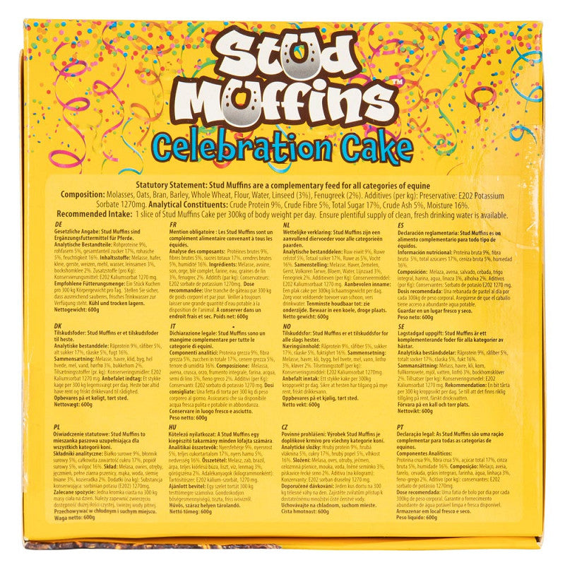 Stud Muffins - Celebration cake taartje