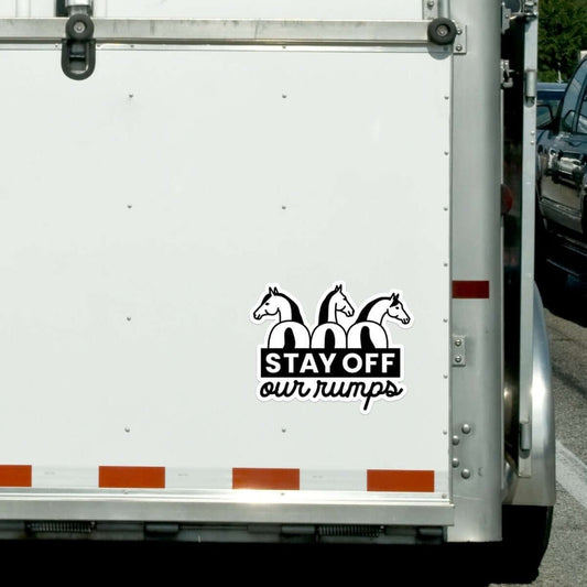 Dapplebay - Stay Off Sticker voor paardentrailer