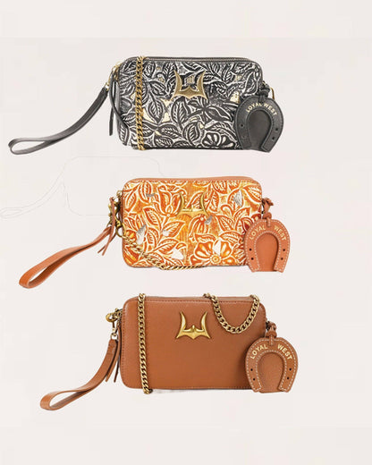 Myra Bag - Loyal West Shell Crossbody tasje cognac bruin
