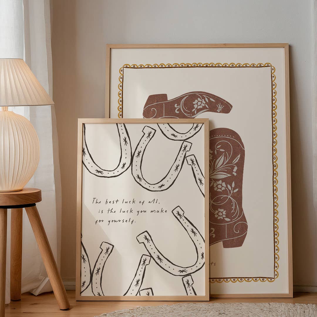 Seven Icons - Kunstdruk Print hoefijzer The best luck of all Poster