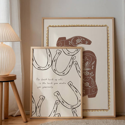 Seven Icons - Kunstdruck Poster Hufeisen The best luck of all A4/A3/A2