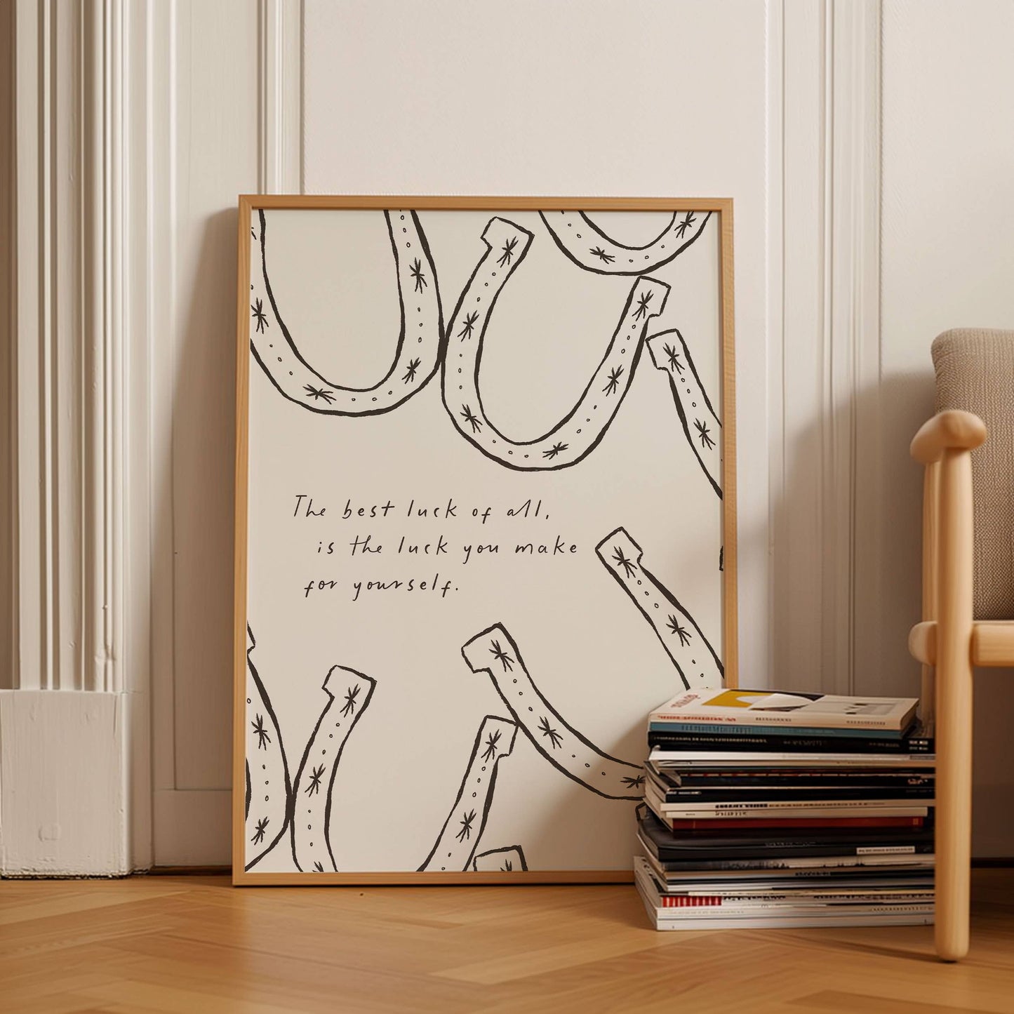 Seven Icons - Kunstdruk Print hoefijzer The best luck of all Poster