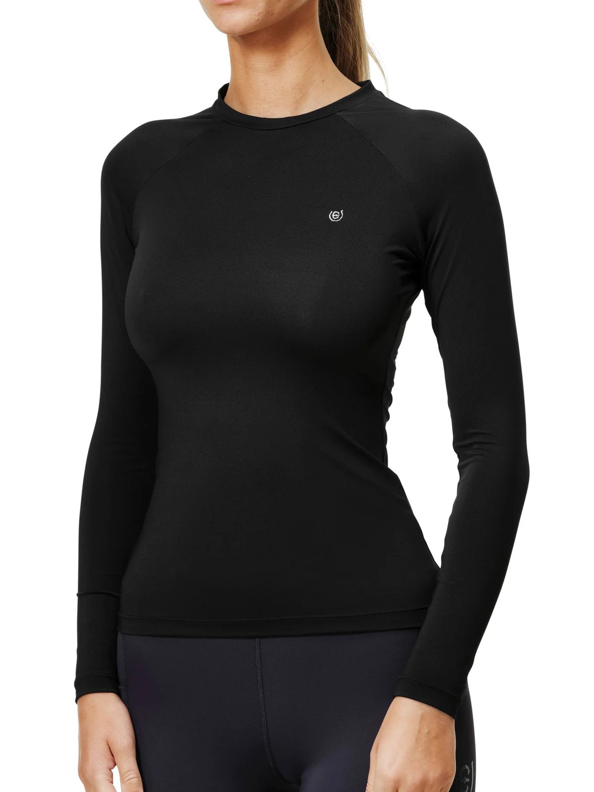 Equestrian Stockholm - Core Collection - Black Dynamic Base Layer haut d’équitation à manches longues