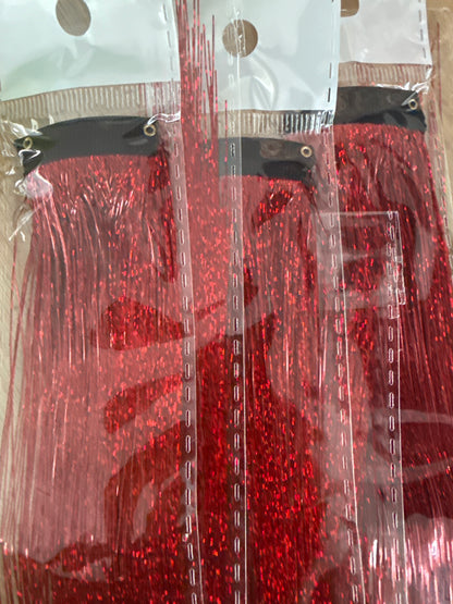 FMH - Clip-in volle hair tinsels glitter per stuk