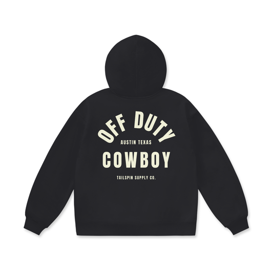Tailspin - Zwarte hoodie Off Duty Cowboy sweater