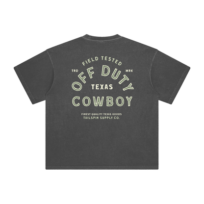 Tailspin - Off Duty Cowboy donkergrijs unisex shirt