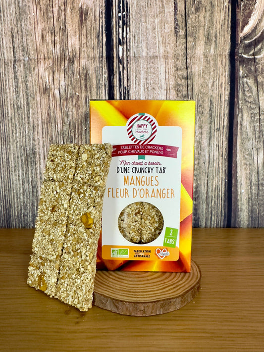 Happy Crackers - Crunchy tabs mango con fiori d'arancio