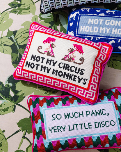 Furbish Studio - Needlepoint Kissen Not my Circus