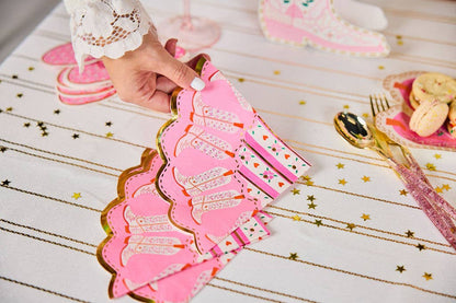 Packed Party - Boot Scoot Blooms ausgestanztes Dessertservietten-Set