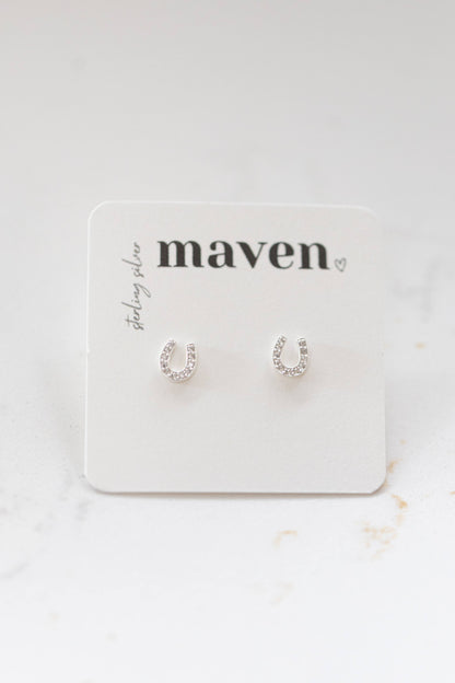 Maven - Ohrringe mit Hufeisen-Steckern