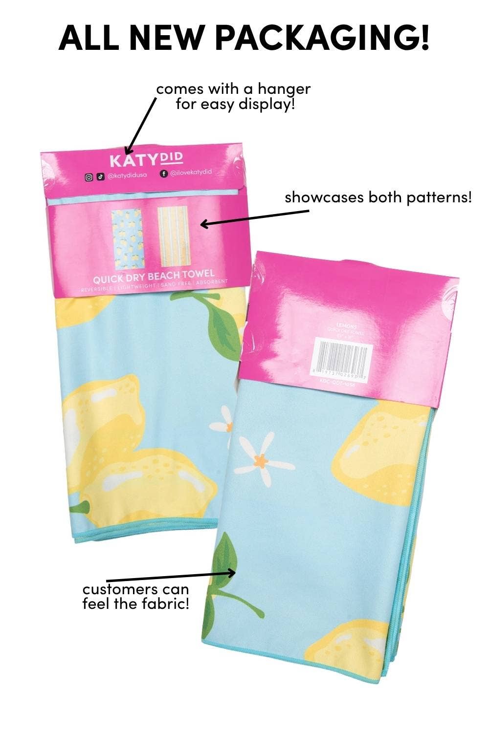 Katydid - Travel Size Towel with Boots and Flowers