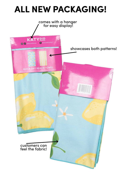 Katydid - Serviette format voyage avec bottes et fleurs