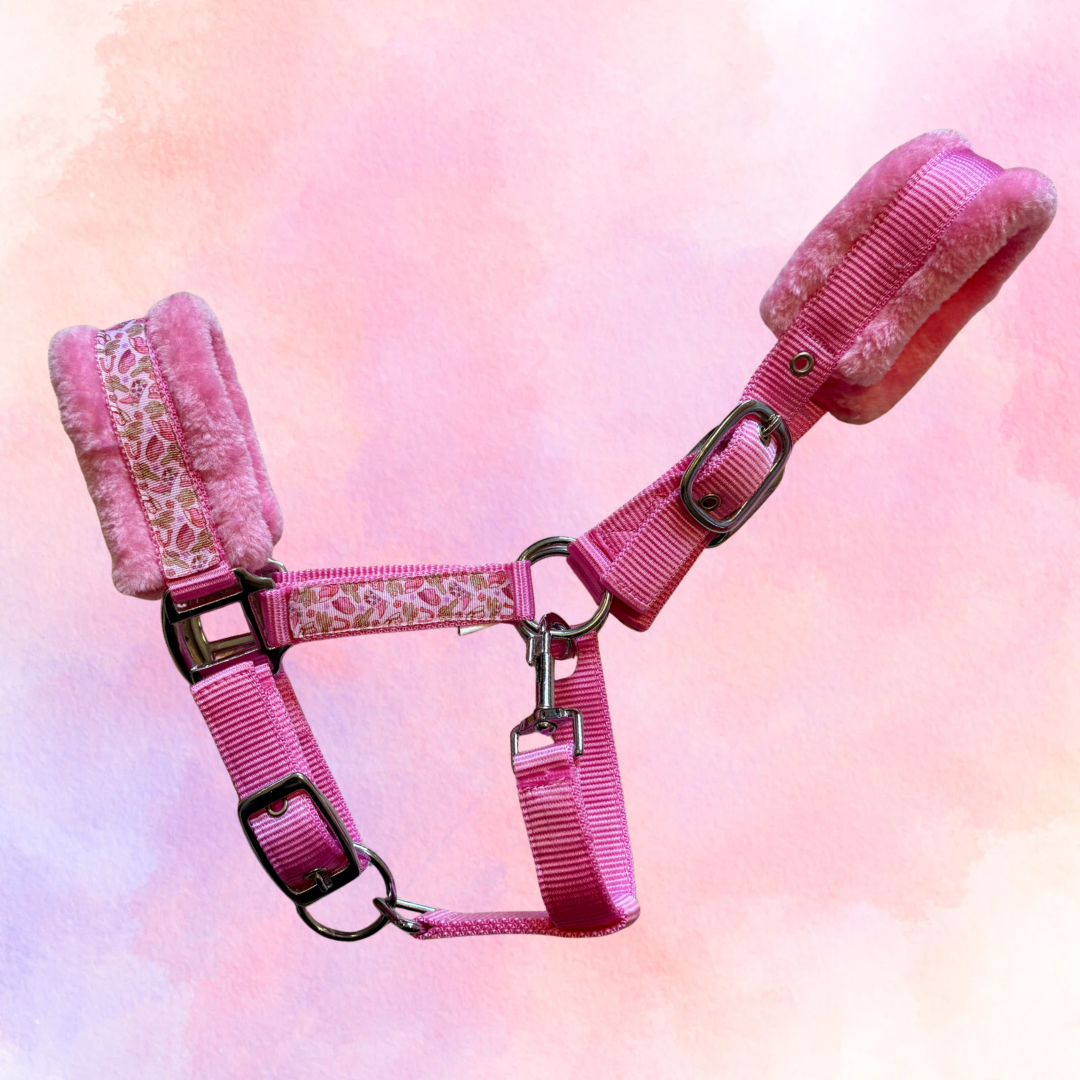 Happy Halsters x FMH - Pink Cowgirl Exclusive halster (bont) div. kleuren