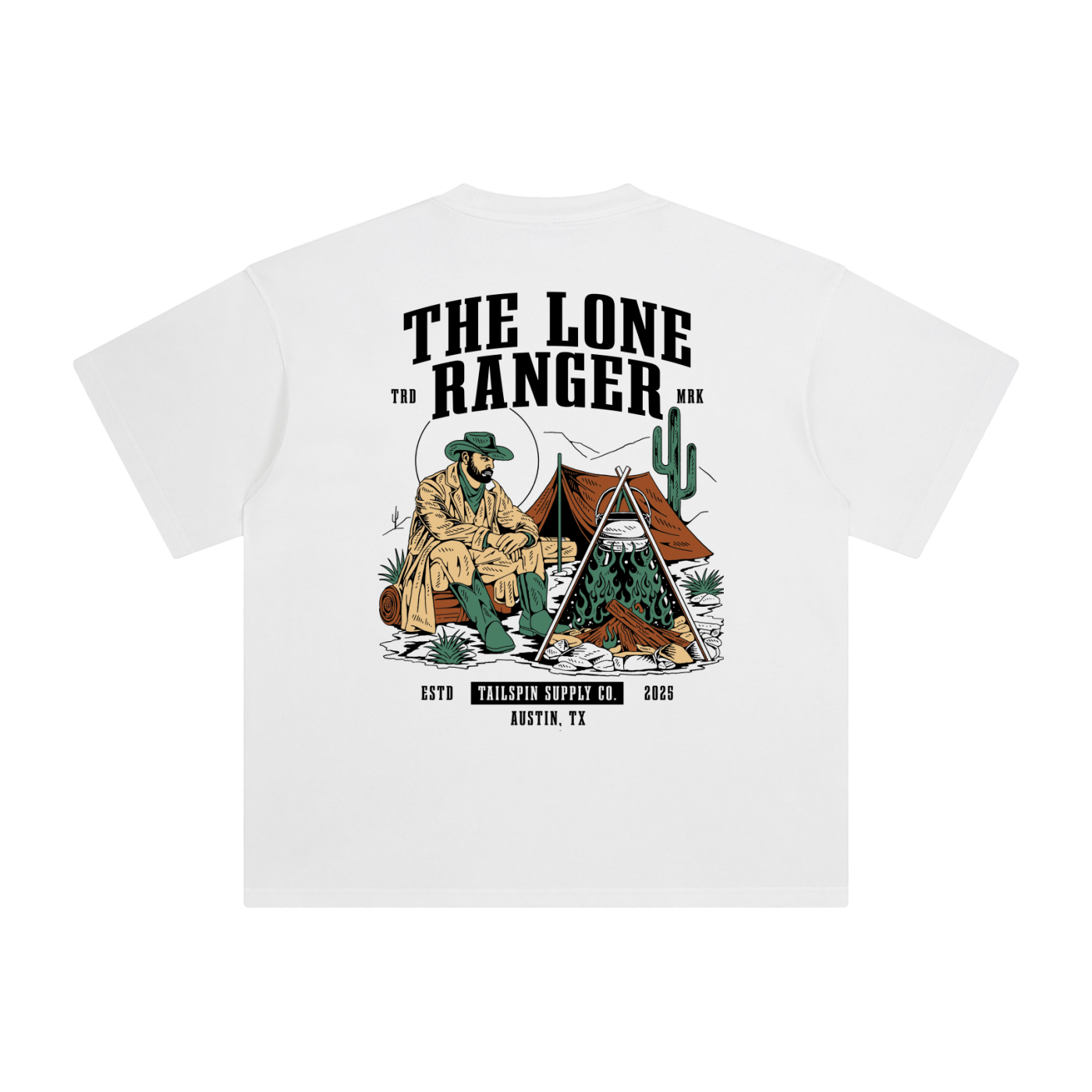 Tailspin - The Lone Ranger white unisex shirt