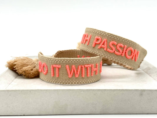 Parsley & Pepper - Bracciale Do it with Passion caramello/corallo