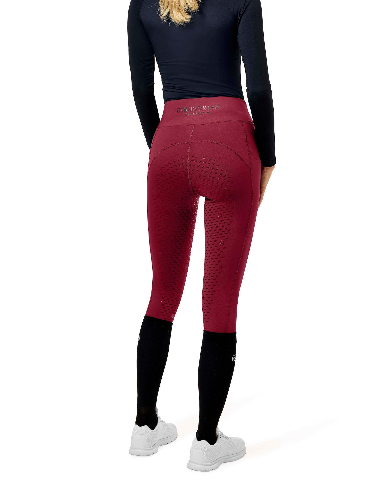 Equestrian Stockholm - FW26 Merlot - Riding Tights Movement rijlegging