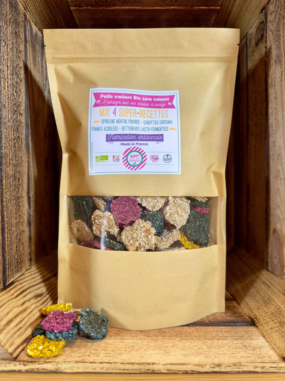Happy Crackers - Mischung aus 4 Bio-Crackern mit köstlichen Rezepturen