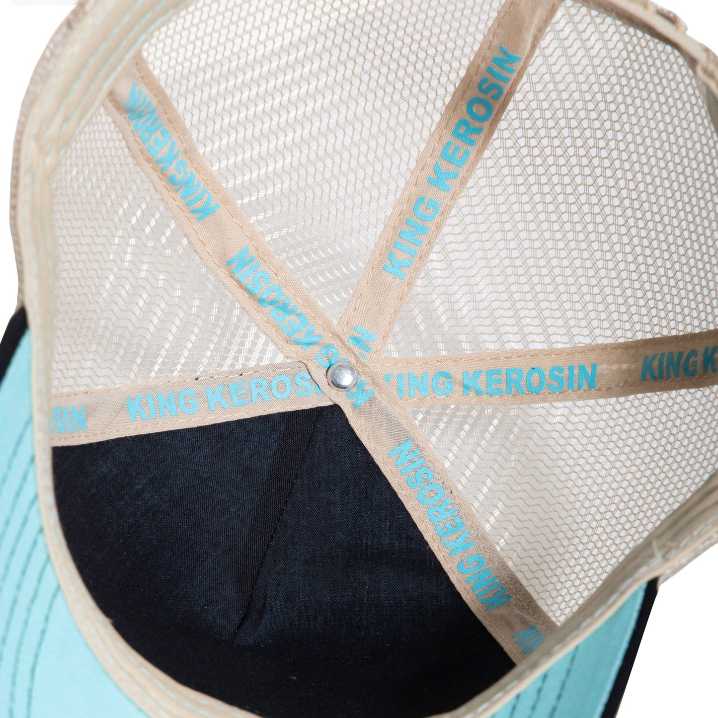 King Kerosin - Trucker Cap Titties &amp; Beer beige/blue
