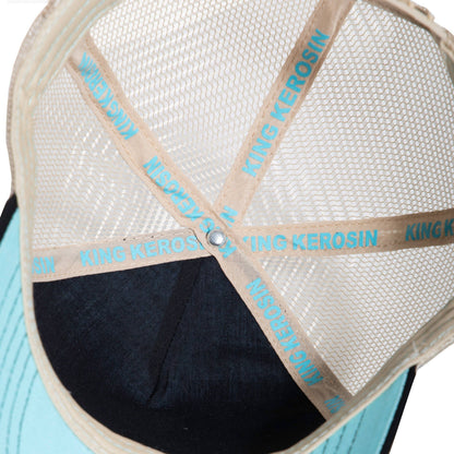 King Kerosin - Trucker-Cap Titties & Beer beige/blau