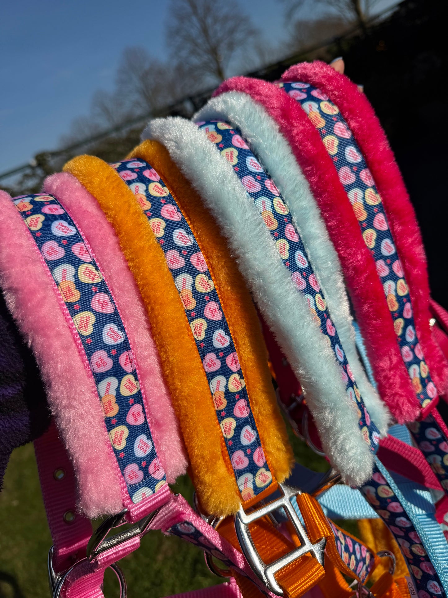 Happy Halsters x FMH - Licol Sweetheart Exclusive (fourrure) différentes couleurs