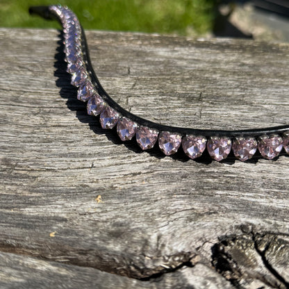 FMH - FLASH DEAL - Browband with Heart or Round Stones