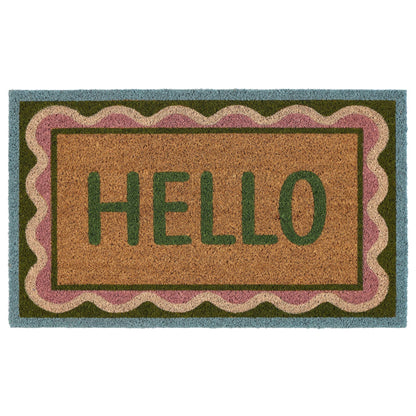 Phoenox Textiles - My Mat Hello Scallop kokos deurmat