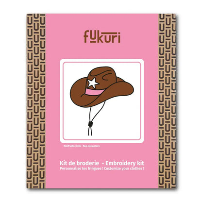 Fukuri - Borduurset Cowgirl hoed