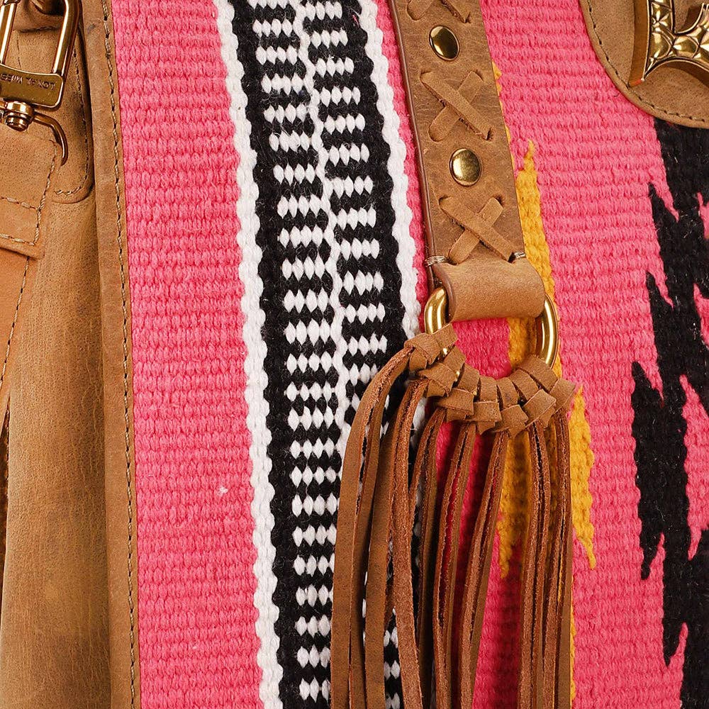 Myra Bag - Loyal West Country Tas roze wol en leder