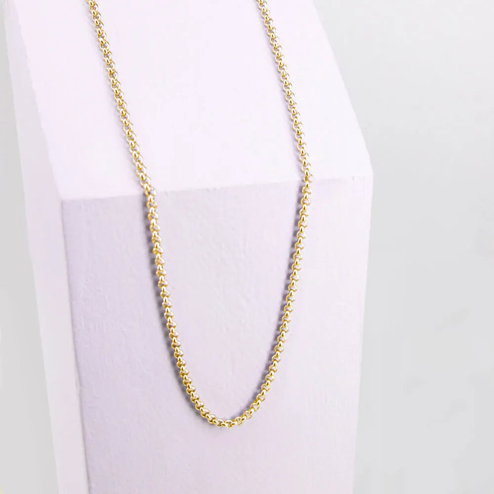 Ponytail &amp; Co - Necklace with full round links without pendant Lux (various colors)