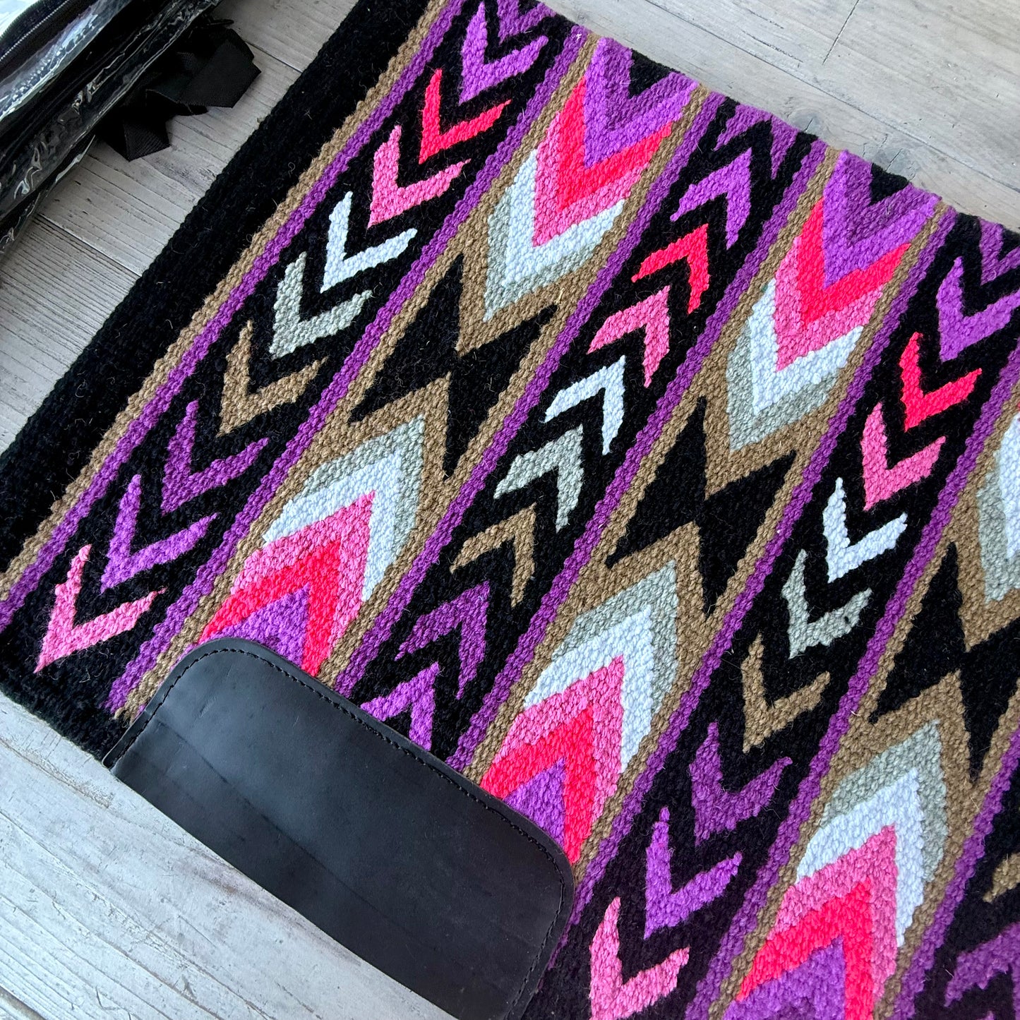 SB061 - Western oversized showblanket A - Paars, roze, taupe