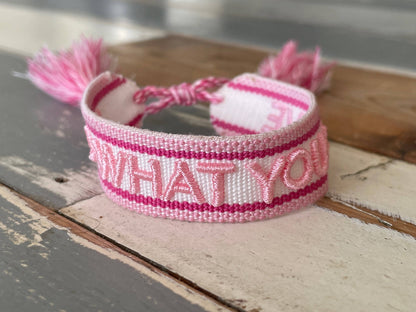 Parsley & Pepper - Do what you Love armband wit/ roze