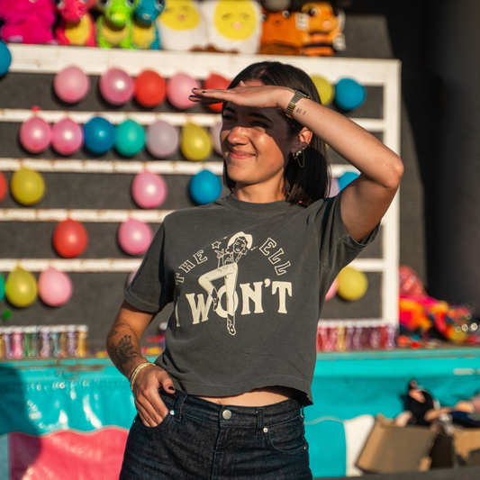 The Montana Scene - T-shirt boxy The Hell I Won't