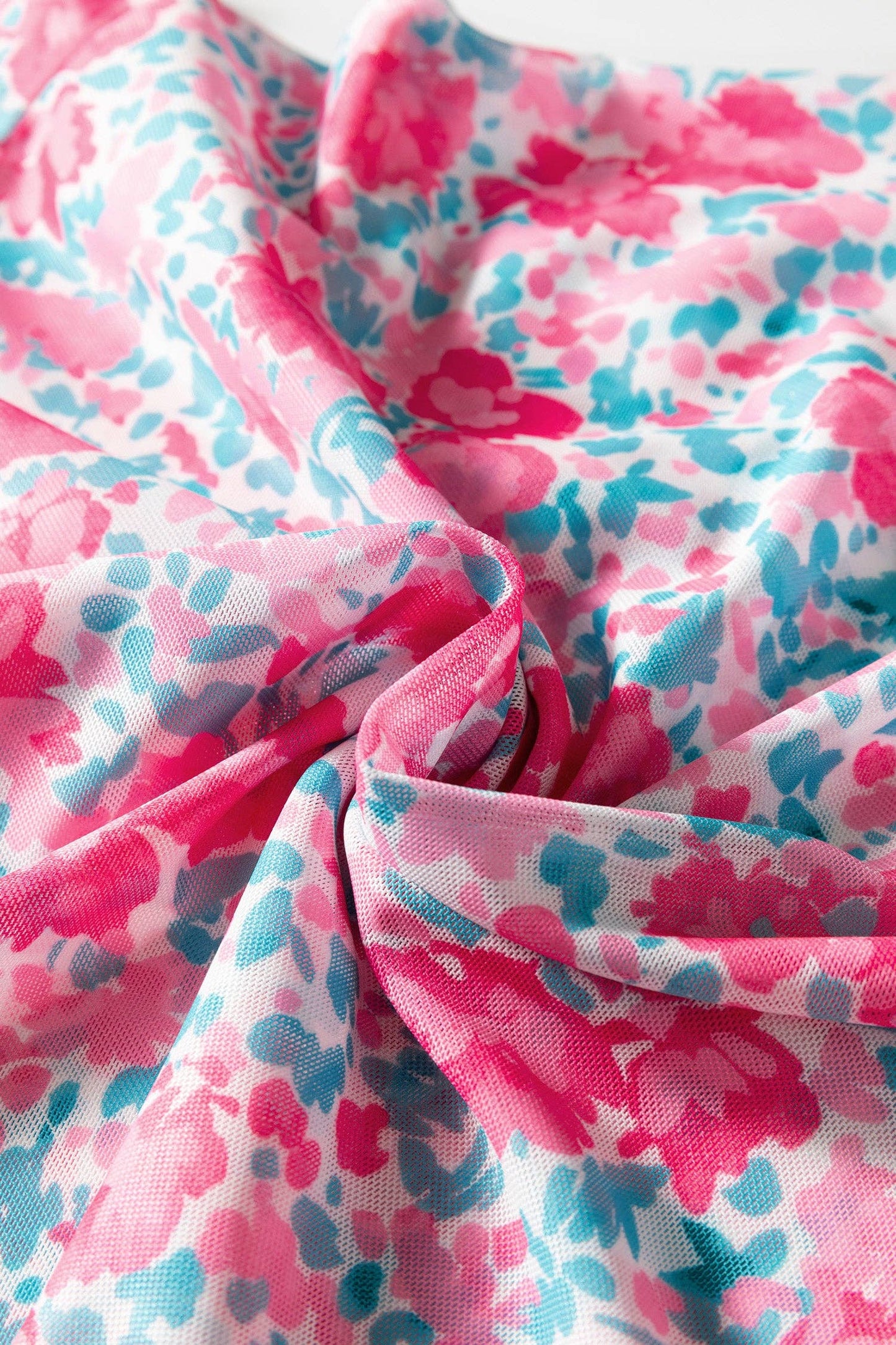 Pretty Bash - Bloemenmesh lange mouwen coltrui top