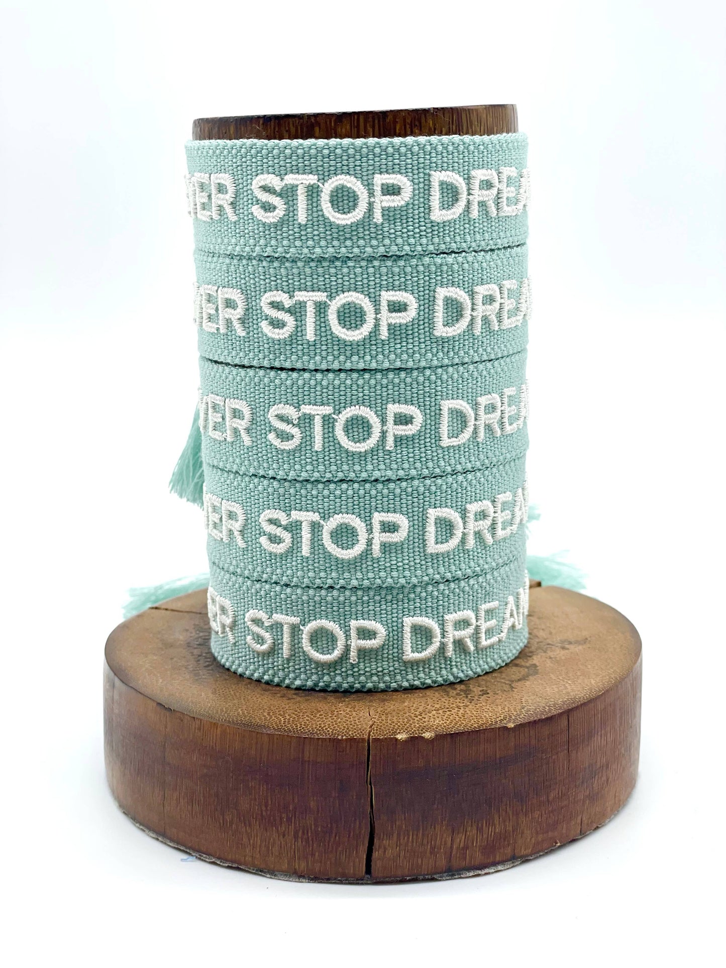 Parsley & Pepper - Pulsera Never Stop Dreaming azul marino/arena