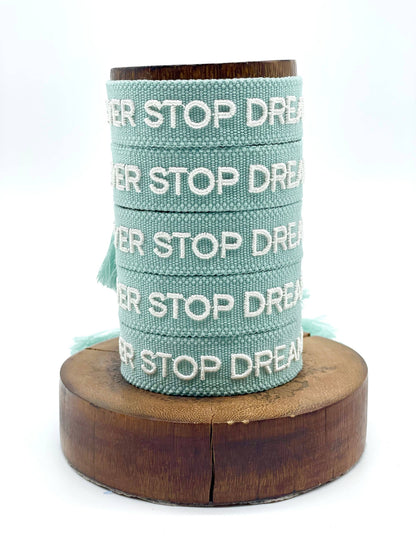 Parsley & Pepper - Never Stop Dreaming armband zeeblauw/ zand
