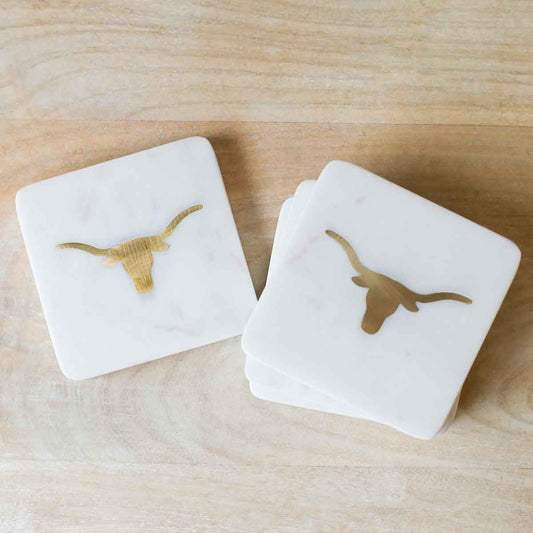 Royal Standard - Longhorn Marble onderzetters set van 4