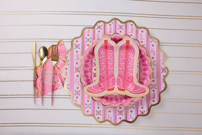 Packed Party - Boot Scoot Blooms ausgestanztes Dessertservietten-Set