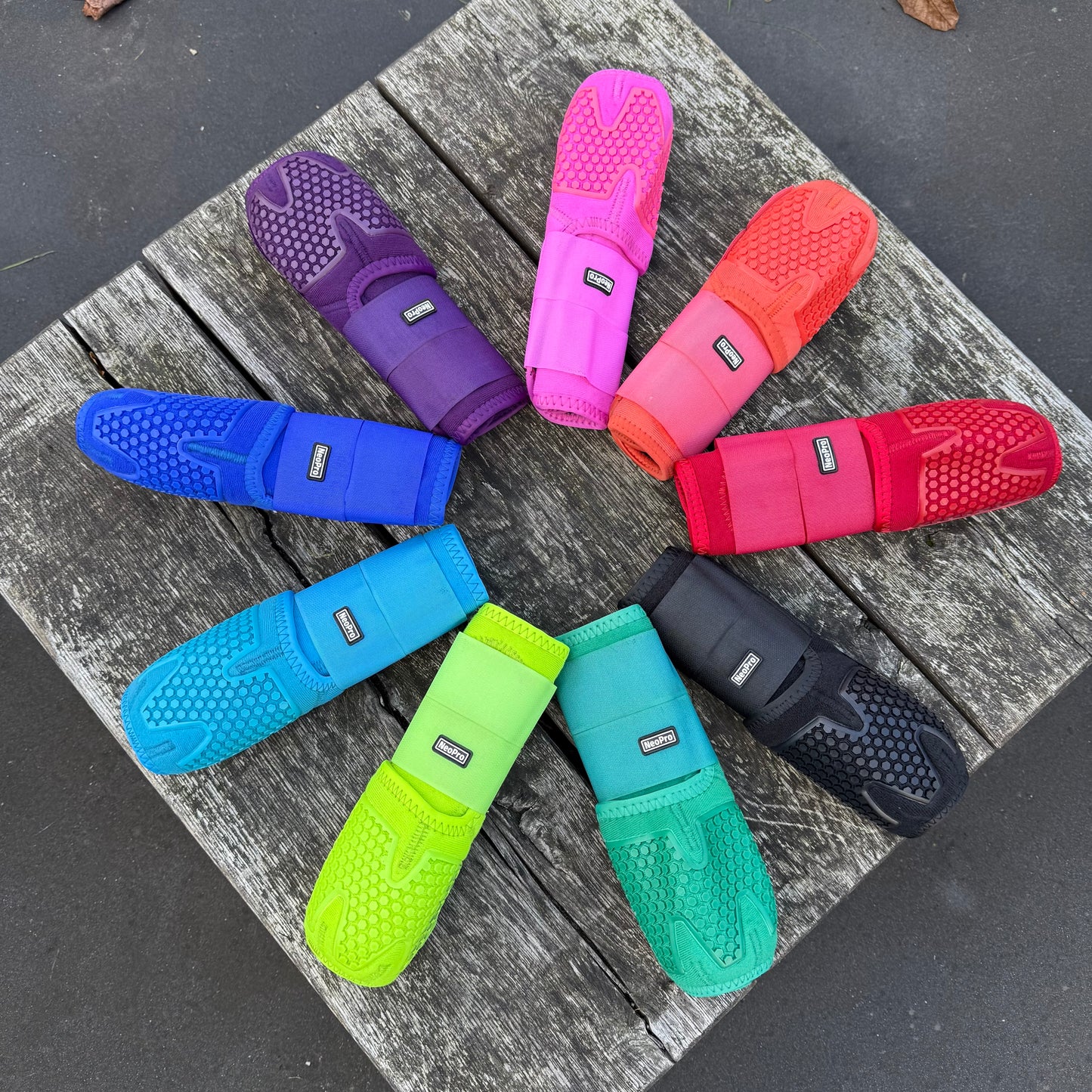 FMH - NeoPro the Solids - Neoprene beenbeschermers boots voor paarden (div. kleuren)