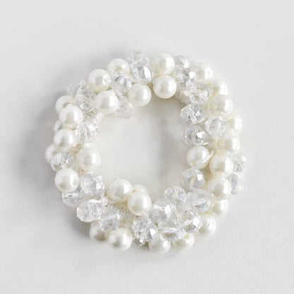 FMH - Glitterelastiek Pearl Party parels en glitterkralen (div. kleuren)